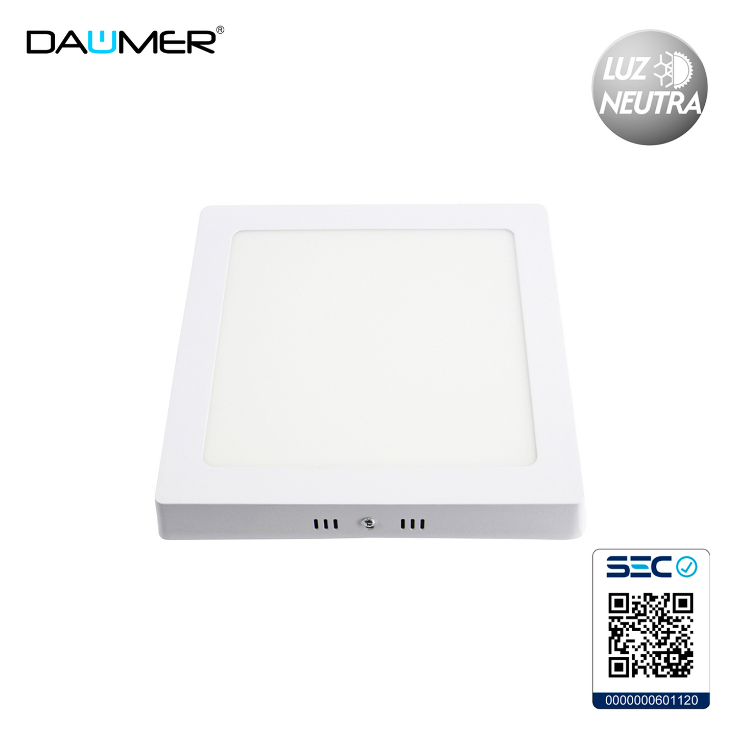 SOBREPUESTO LED CUADRADO BLANCO 24W