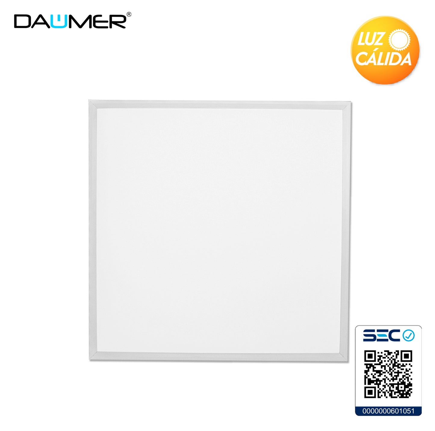 PANEL LED CUADRADO 600 X 600 X 30MM 40W