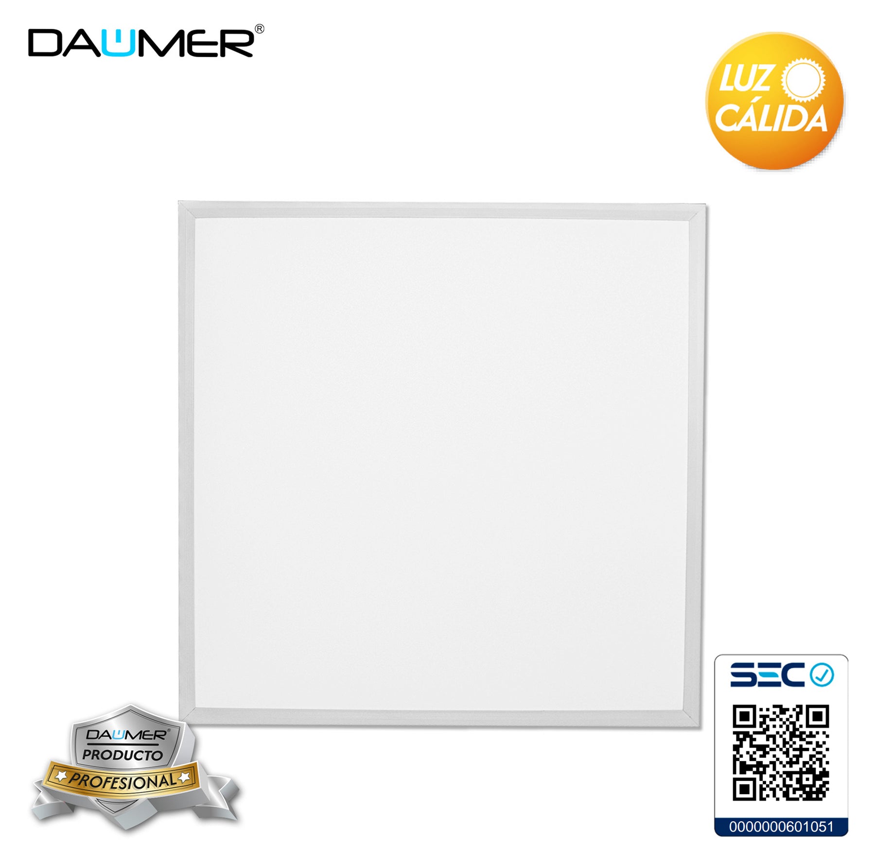 PANEL LED CUADRADO PROFESIONAL 603 X 603 X 30MM 40W