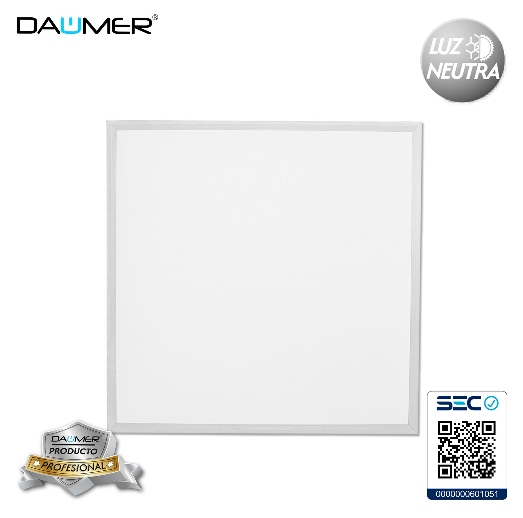PANEL LED CUADRADO PROFESIONAL 603 X 603 X 30MM 40W