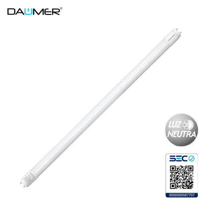 TUBO LED T8 VIDRIO 120CM 18W