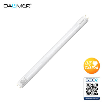 TUBO LED T8 VIDRIO 60CM 9W
