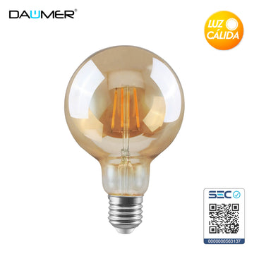 AMPOLLETA LED AMBAR G95 8W