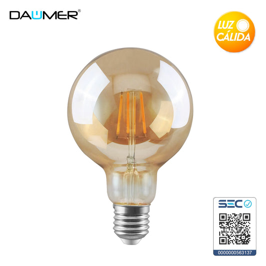AMPOLLETA LED AMBAR G95 8W