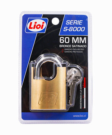 CANDADO SERIE S-8000 C/GANCHO PROTEGIDO