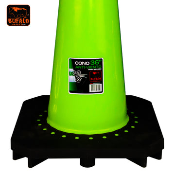 CONO REFLECTANTE VERDE ANTI VIENTO 36"