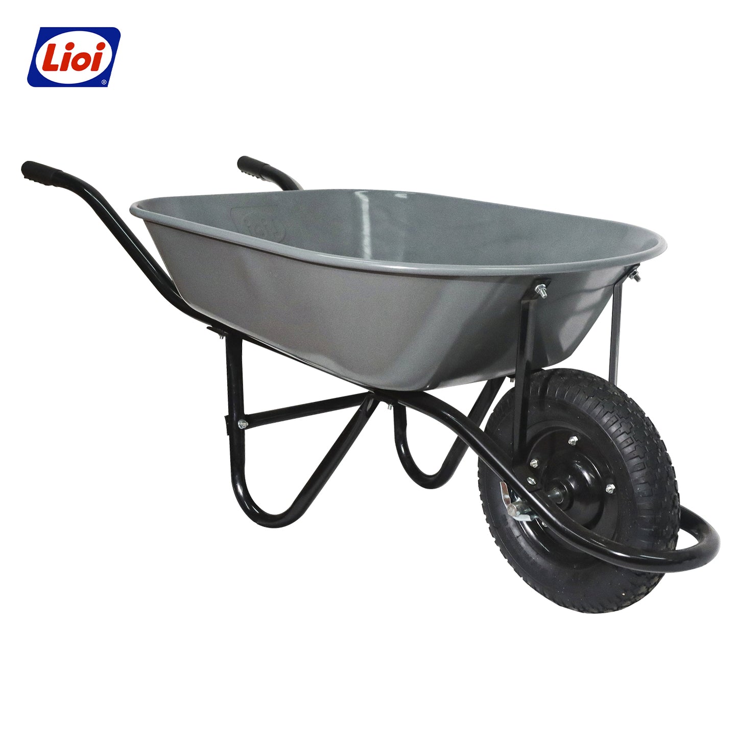 CARRETILLA ECONÓMICA 80L GRIS