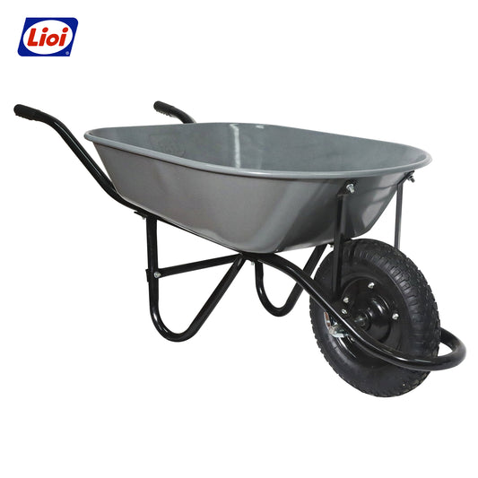 CARRETILLA ECONÓMICA 80L GRIS