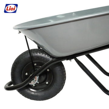 CARRETILLA ECONÓMICA 80L GRIS