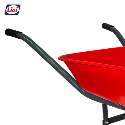 CARRETILLA SUPER ECONÓMICA ROJA 65L