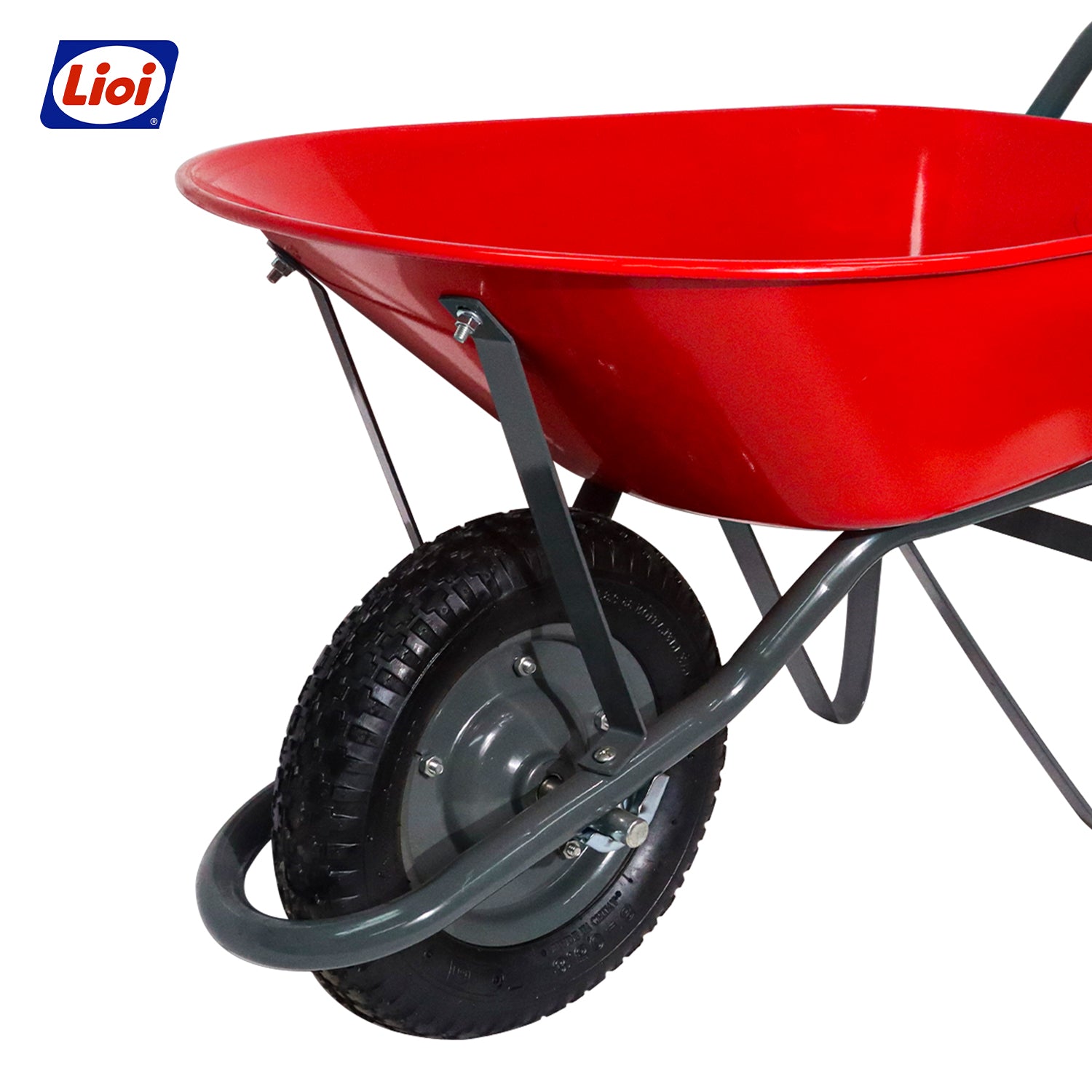 CARRETILLA SUPER ECONÓMICA ROJA 65L