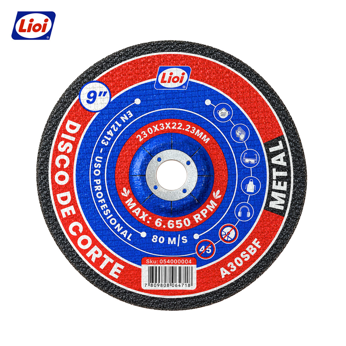 DISCO DE CORTE METAL 7" Y 9"