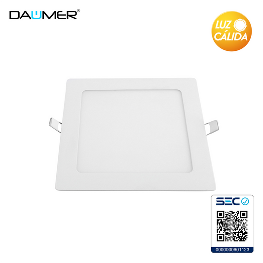 EMBUTIDO LED CUADRADO BLANCO 18W