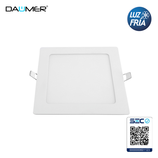 EMBUTIDO LED CUADRADO BLANCO 18W