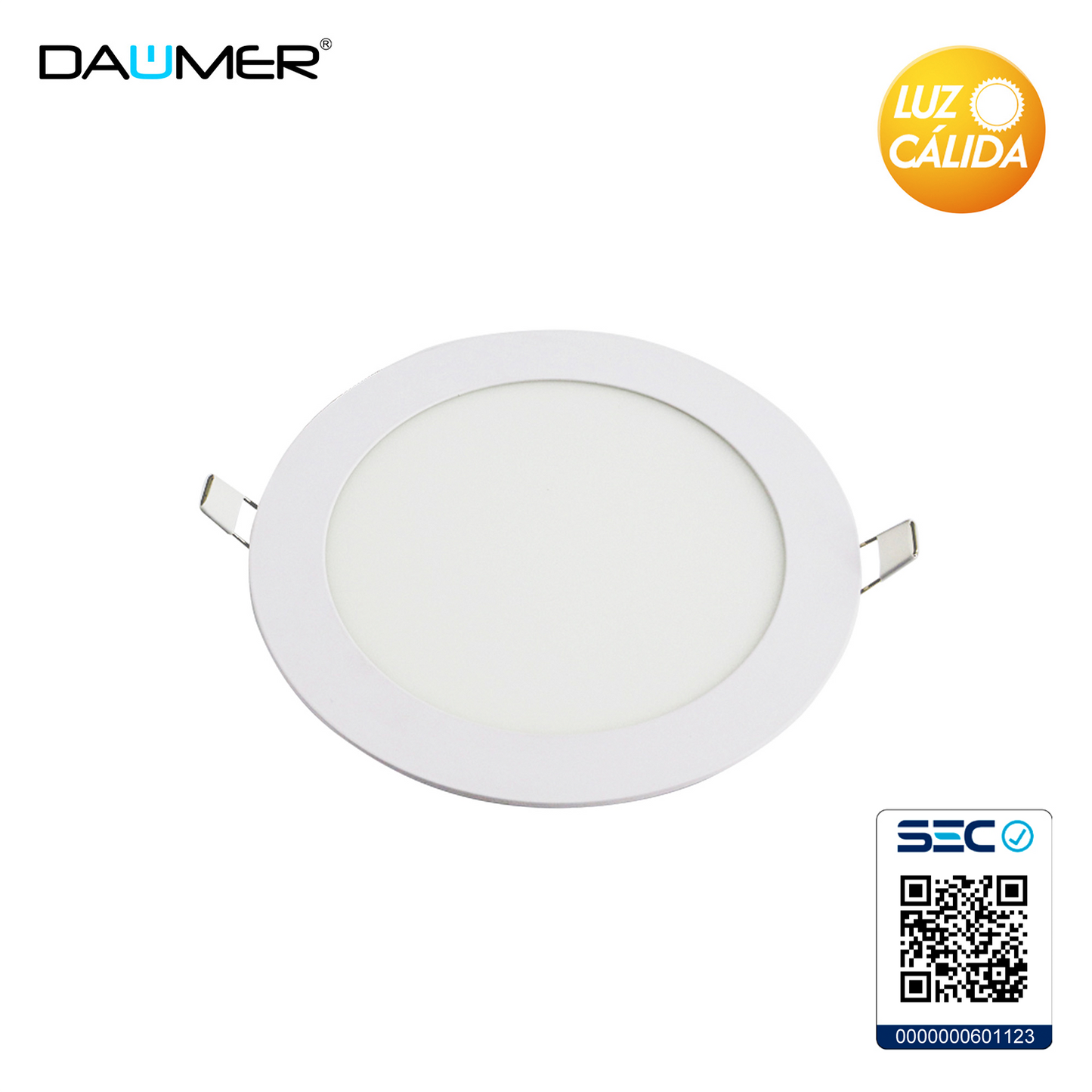 EMBUTIDO LED REDONDO BLANCO 24W