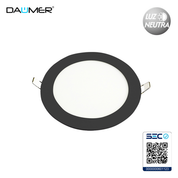 EMBUTIDO LED REDONDO NEGRO 24W