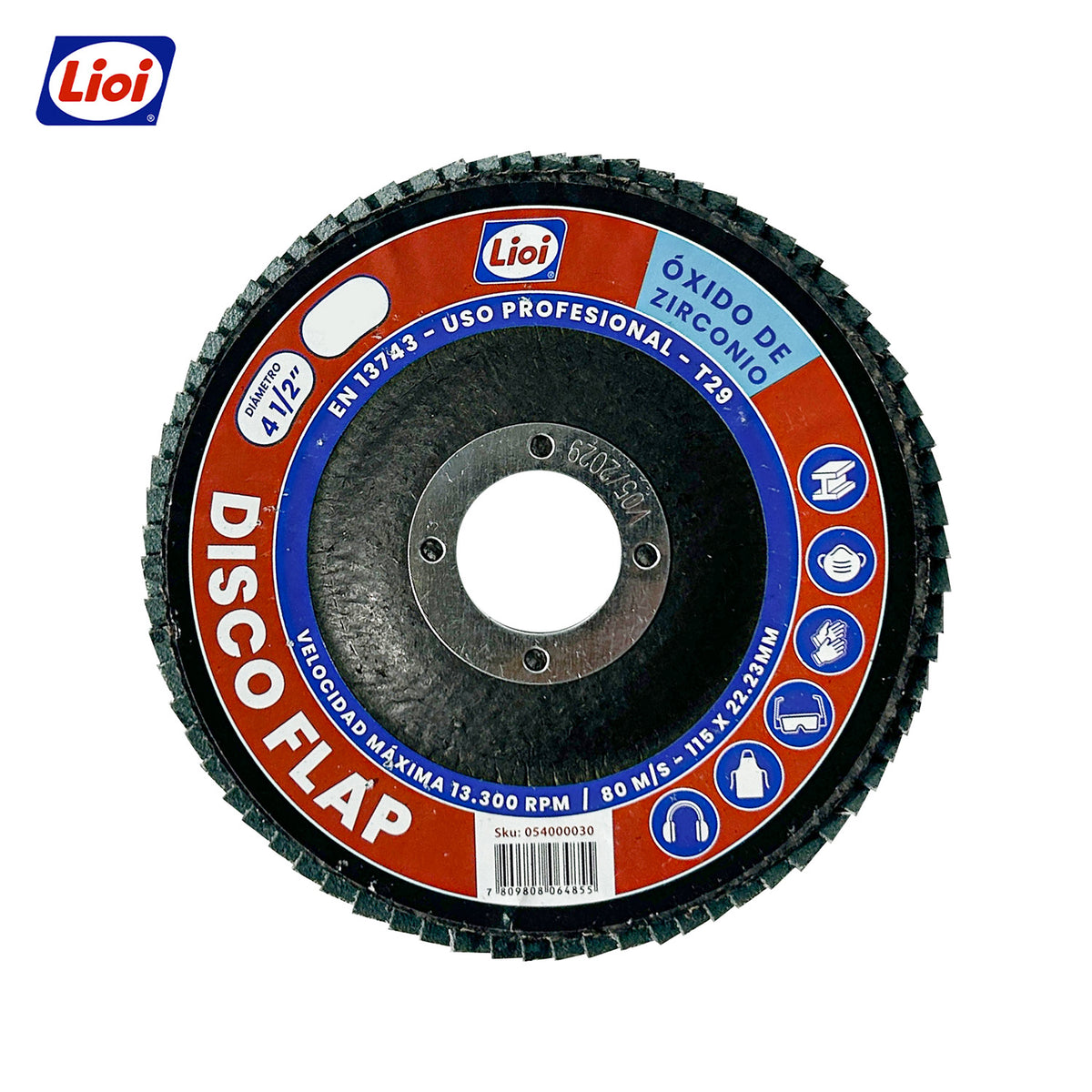 DISCO FLAP LIJA OXIDO DE ZIRCONIO