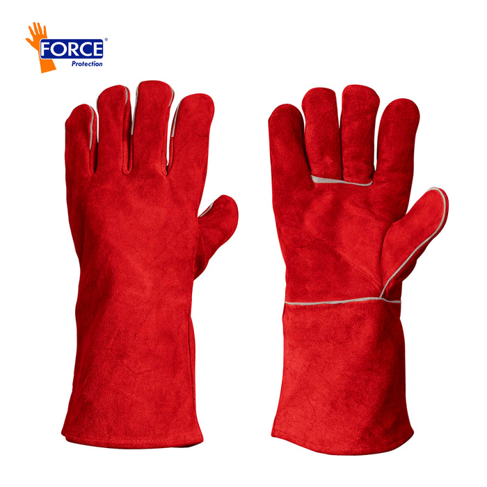 GUANTE SOLDADOR ROJO L-300
