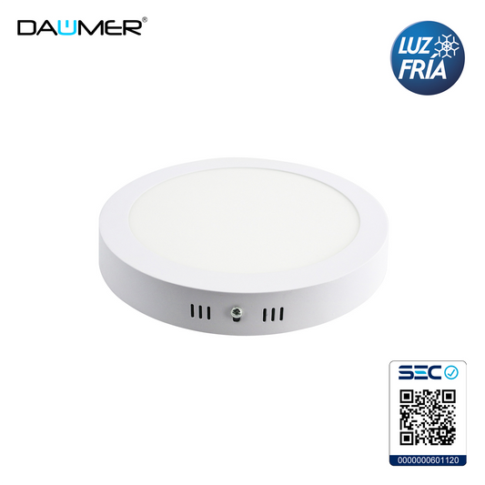 SOBREPUESTO LED REDONDO BLANCO 6W