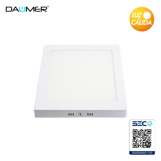 SOBREPUESTO LED CUADRADO BLANCO 24W